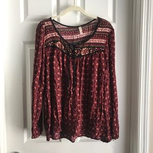 Flowy boho chic top